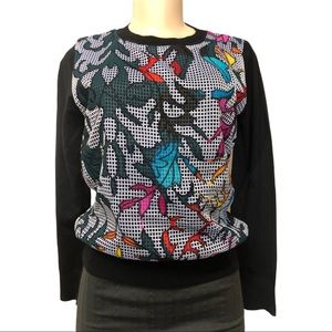 NWT Med. Nancy Yang Retro Bold Abstract Print